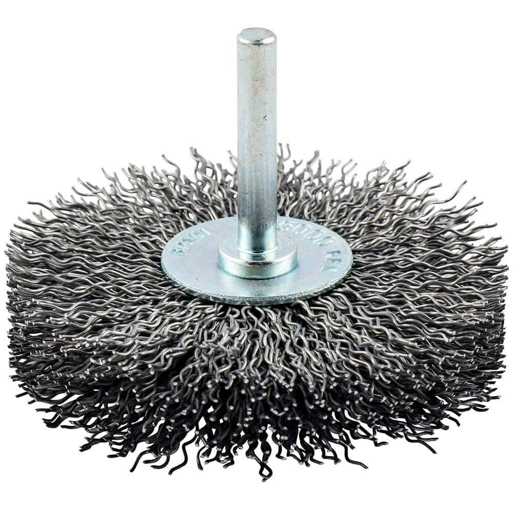 Norton - 3" OD, Crimped Carbon Wheel Brush - All Tool & Supply