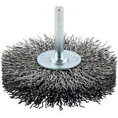 Norton - 3" OD, Crimped Carbon Wheel Brush - All Tool & Supply