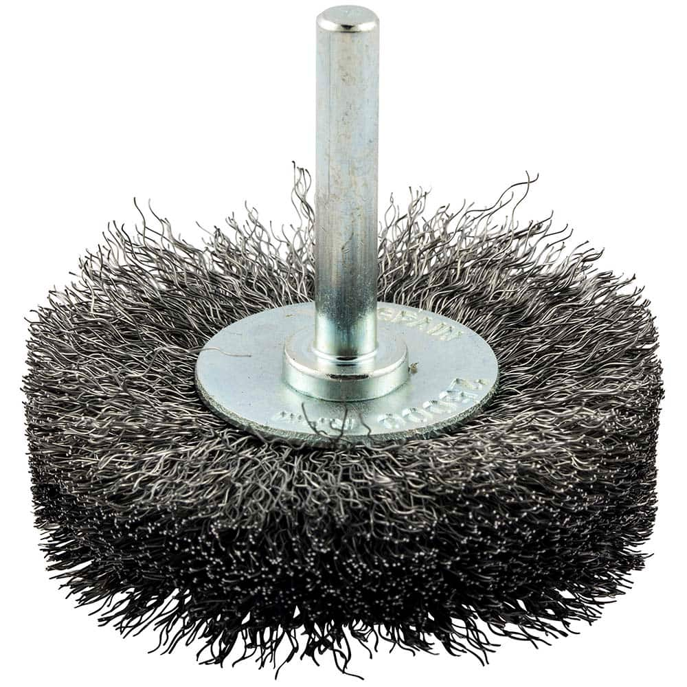 Norton - 2-1/2" OD, Crimped Carbon Wheel Brush - All Tool & Supply