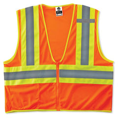 8229Z S/M Orange Econ 2-Tone Vest Type R Class 2 - All Tool & Supply