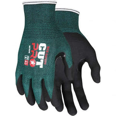 MCR Safety - Size S, ANSI Cut Lvl A2, Puncture Lvl 3, Abrasion Lvl 5, Nitrile Coated Cut Resistant Gloves - All Tool & Supply