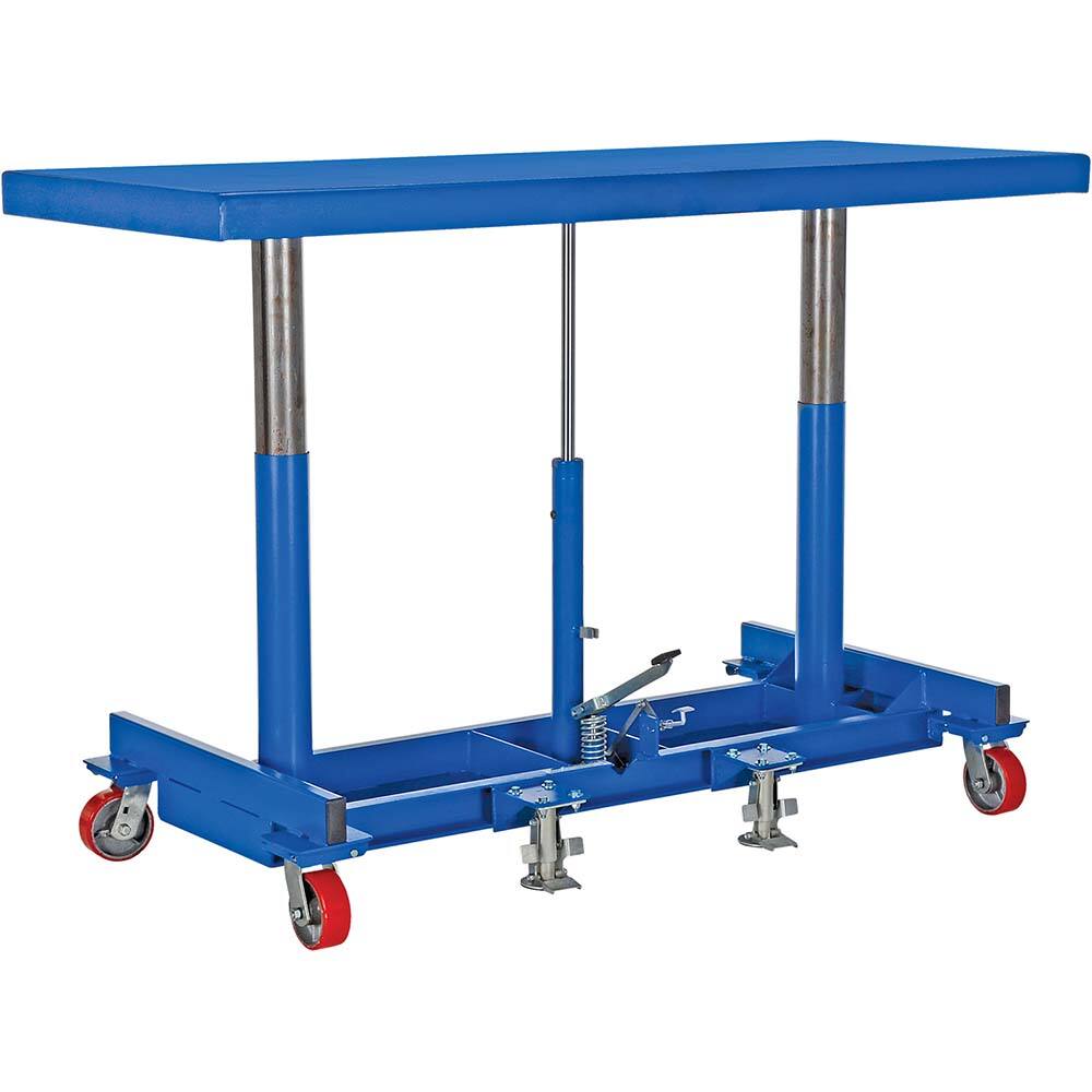 Vestil - Lifting Tables; Type: Long Deck Cart ; Lift Style: Post ; Style: Foot Pump ; Load Capacity (Lb.): 4000.000 ; Minimum Height (Inch): 49 ; Lift Height (Inch): 49 - Exact Industrial Supply