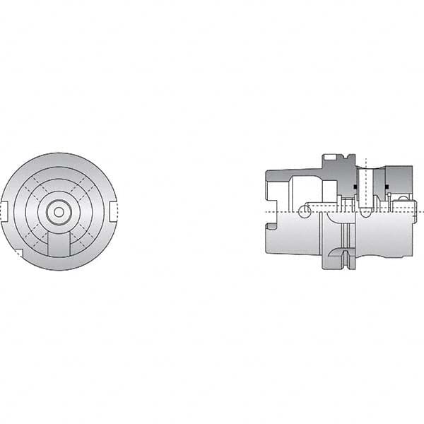 Allied Machine and Engineering - 50mm Diam Radial Clamp HSK Modular Reamer Body - All Tool & Supply