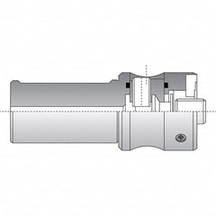 Allied Machine and Engineering - 50mm Diam Radial Clamp Straight Shank Modular Reamer Body - All Tool & Supply