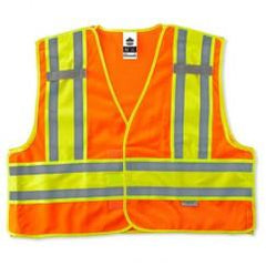 8245PSV S/M ORG PUBLIC SAFETY VEST - All Tool & Supply