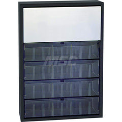 Platt & LaBonia - Small Parts Cabinets; Type: Tip-Out Storage Bin Cabinet ; Number of Drawers: 4.000 ; Width (Inch): 19 ; Depth (Inch): 4 ; Height (Inch): 26-3/4 ; Frame Material: Steel - Exact Industrial Supply