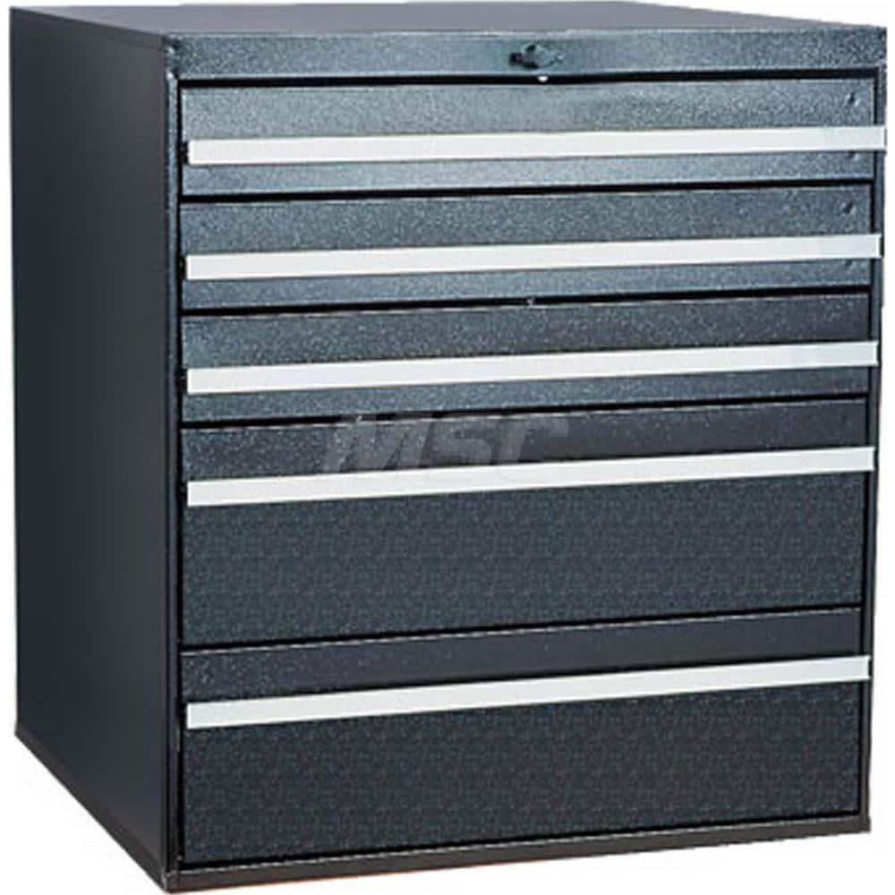 Platt & LaBonia - Small Parts Cabinets; Type: Modular Drawer Cabinet ; Number of Drawers: 5.000 ; Width (Inch): 23-1/2 ; Depth (Inch): 22 ; Height (Inch): 26 ; Frame Material: Steel - Exact Industrial Supply