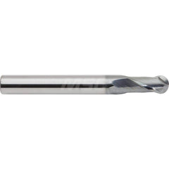 M.A. Ford - Ball End Mills; Mill Diameter (mm): 12.00 ; Mill Diameter (Decimal Inch): 0.4724 ; Number of Flutes: 2 ; Length of Cut (mm): 24.0000 ; Material: Solid Carbide ; Overall Length (mm): 100.0000 - Exact Industrial Supply