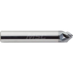 M.A. Ford - Chamfer Mills; Cutter Head Diameter (Inch): 1/8 ; Included Angle A: 90 ; Chamfer Mill Material: Solid Carbide ; Chamfer Mill Finish/Coating: AlCrN ; Overall Length (Inch): 1-1/2 ; Shank Diameter (Inch): 1/8 - Exact Industrial Supply