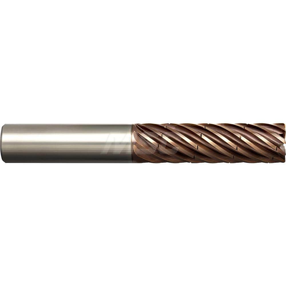 Corner Radius End Mill: 3/8″ Dia, 1″ LOC, 0.01″ Radius, 9 Flutes, Solid Carbide 2-1/2″ OAL, 3/8″ Shank Dia, 37 ° Helix, Altima Xtreme Coated, Corner Radius End