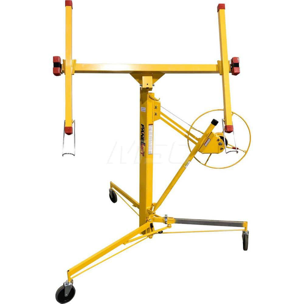 PanelLift - Panel Lifts; LiftType: Drywall ; Drive Type: None ; Maximum Height: 132 (Inch); Panel Size: 4x16 ; Load Capacity: 150 ; Material: Steel - Exact Industrial Supply