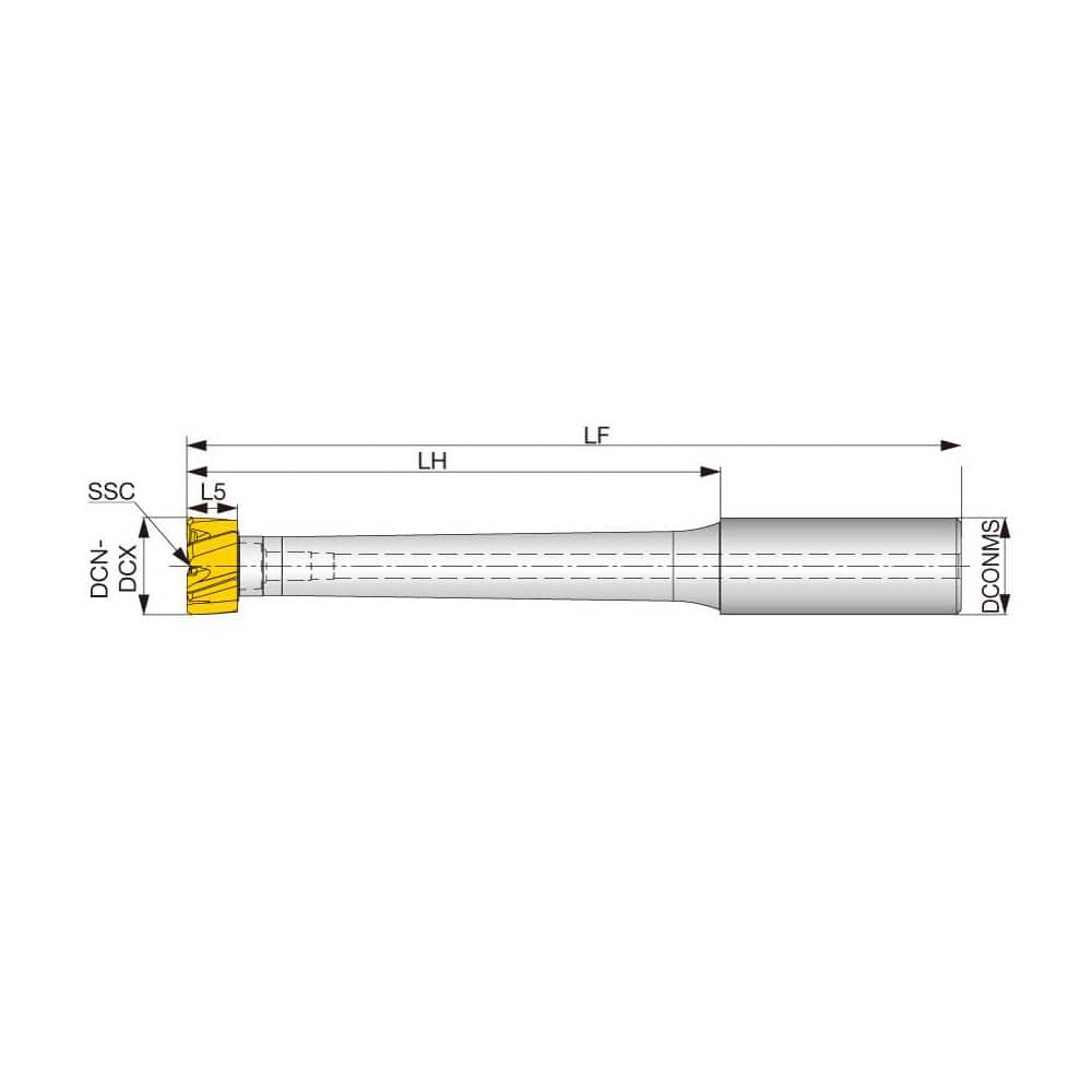 Modular Reamer Bodies; Clamping Method: Axial; Shank Diameter (mm): 0.6300; Shank Length (Decimal Inch): 3.1496 in; Overall Length (Decimal Inch): 5.04; Overall Length (mm): 5.04; Cutting Direction: Neutral; Shank Length (mm): 3.1496 in