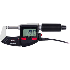 Mahr - Electronic Outside Micrometers; Type: Digital Outside Micrometer ; Minimum Measurement (Decimal Inch): 1 ; Minimum Measurement (mm): 25 ; Maximum Measurement (mm): 50 ; Thimble Type: Ratchet ; Calibrated: Yes - Exact Industrial Supply