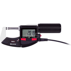 Mahr - Electronic Outside Micrometers; Type: Digital Outside Micrometer ; Minimum Measurement (Decimal Inch): 0 ; Minimum Measurement (mm): 0 ; Maximum Measurement (mm): 25 ; Thimble Type: Ratchet ; Calibrated: Yes - Exact Industrial Supply