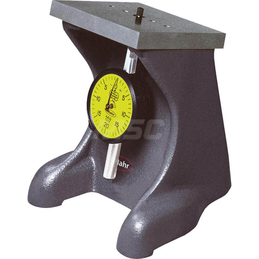 Mahr - Dial Depth Gages; Maximum Measurement (Inch): 1 ; Maximum Measurement (Decimal Inch): 1 ; Maximum Measurement (mm): 25 ; Graduation (Decimal Inch): 0.001 ; Base Length (mm): 4.0000 ; Calibrated: No - Exact Industrial Supply