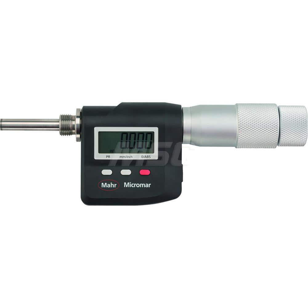 Mahr - Electronic Micrometer Heads; Minimum Measurement (Inch): 0.7750 ; Minimum Measurement (mm): 20 ; Minimum Measurement (Decimal Inch): 0.7750 ; Maximum Measurement (Inch): 4 ; Maximum Measurement (Decimal Inch): 4 ; Maximum Measurement (mm): 100 - Exact Industrial Supply