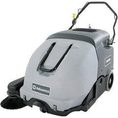 Advance - 41" Cleaning Width, Battery Powered Walk Behind & Sweeper - 0.9 hp, 420 RPM, Series SW900 - All Tool & Supply