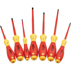 Wiha - Screwdriver Sets Screwdriver Types Included: Insulated Slotted; Phillips Number of Pieces: 7 - All Tool & Supply