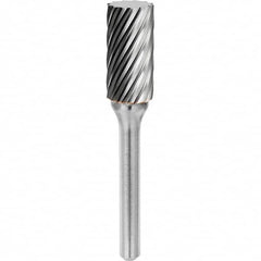 SGS Pro - 1/4" Cut Diam, 1/4" Shank Diam, Tungsten Carbide Inox Cut Cylinder Burr - All Tool & Supply