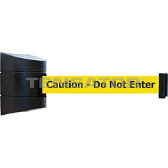 Tensator - 7-1/4" High x 4-3/4" Long x 4-3/4" Wide Magnetic Wall Mount Barrier - Black Powdercoat Finish, Black, Use with Wall Mount - All Tool & Supply