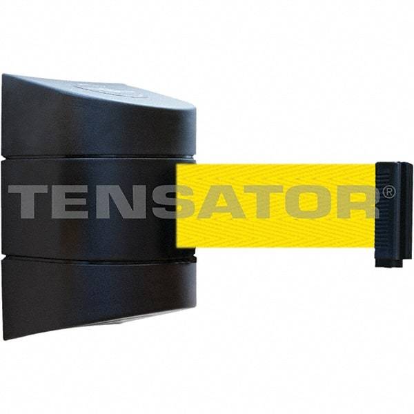 Tensator - 7-1/4" High x 4-3/4" Long x 4-3/4" Wide Magnetic Wall Mount Barrier - Black Powdercoat Finish, Black, Use with Wall Mount - All Tool & Supply