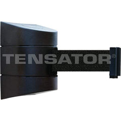 Tensator - 7-1/4" High x 4-3/4" Long x 4-3/4" Wide Magnetic Wall Mount Barrier - Black Powdercoat Finish, Black, Use with Wall Mount - All Tool & Supply