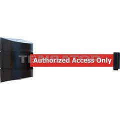 Tensator - 7-1/4" High x 4-3/4" Long x 4-3/4" Wide Magnetic Wall Mount Barrier - Black Powdercoat Finish, Black, Use with Wall Mount - All Tool & Supply