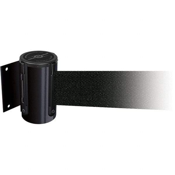 Tensator - 4.74" High x 3-57/64" Long x 3-57/64" Wide Magnetic Wall Mount Barrier - Metal, Black Powdercoat Finish, Black, Use with Wall Mount - All Tool & Supply