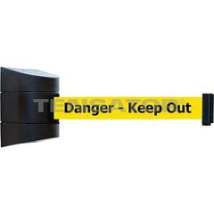 Tensator - 5-1/2" High x 3-1/4" Long x 3-1/4" Wide Magnetic Wall Mount Barrier - Metal, Black Powdercoat Finish, Black, Use with Wall Mount - All Tool & Supply