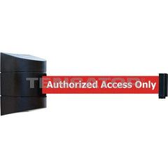 Tensator - 5-1/2" High x 3-1/4" Long x 3-1/4" Wide Magnetic Wall Mount Barrier - Metal, Black Powdercoat Finish, Black, Use with Wall Mount - All Tool & Supply