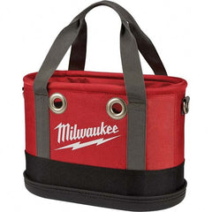 Milwaukee Tool - 24 Pocket, Ballistic Nylon, Black/Red Tool Bag - All Tool & Supply