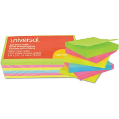 UNIVERSAL - Note Pads, Writing Pads & Notebooks Writing Pads & Notebook Type: Self-Stick Notes Size: 3 x 3 - All Tool & Supply