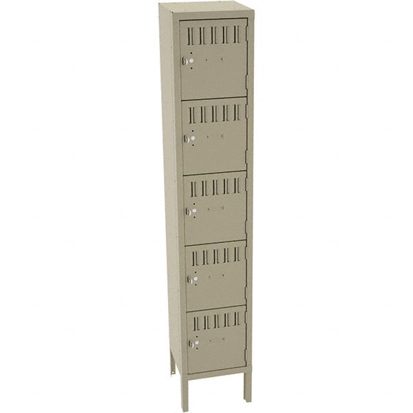 Tennsco - 5 Door, 5 Tier, Welded Locker - All Tool & Supply