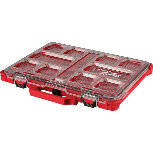 Milwaukee Tool - PACKOUT 10 Compartment Red Small Parts Compact Organizer - All Tool & Supply