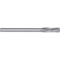 Magafor - 12.96mm Solid Carbide 6 Flute Chucking Reamer - Spiral Flute, 12mm Straight Shank, 44mm Flute Length, 151mm OAL - All Tool & Supply