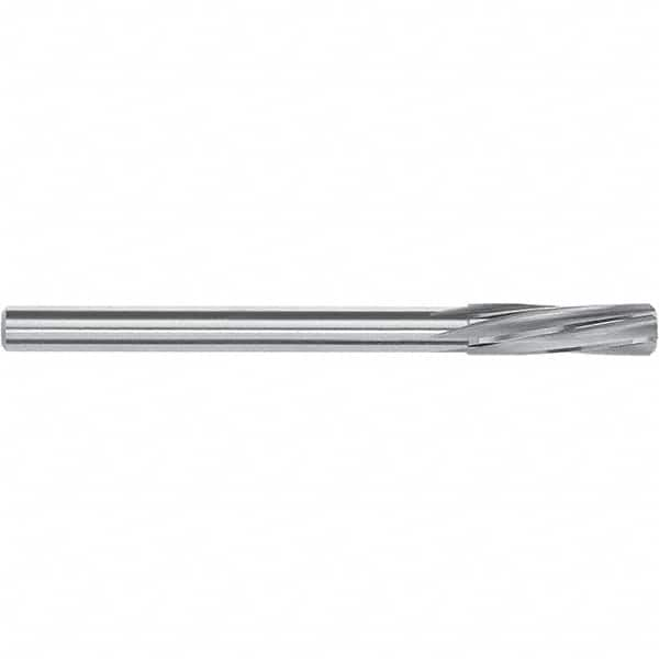 Chucking Reamer: 0.5134″ Dia, 5.945″ OAL, 1.732″ Flute Length, Straight Shank, Solid Carbide 6 Flute, RH