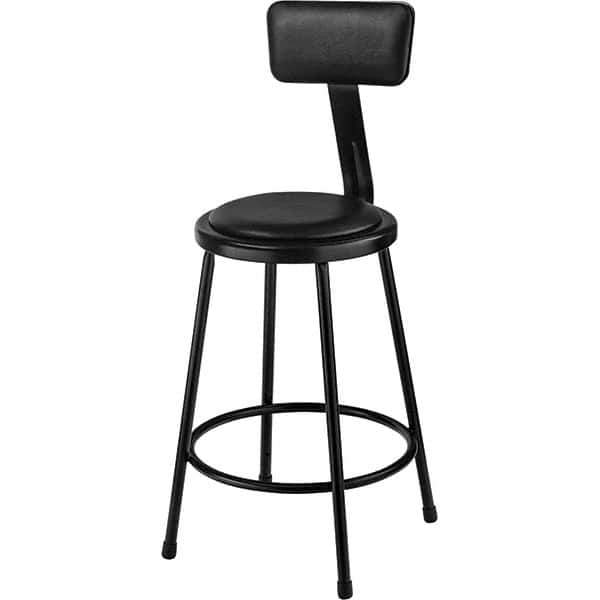 NPS - Stationary Stools Type: Fixed Height Stool w/Adjustable Height Back Base Type: Steel - All Tool & Supply