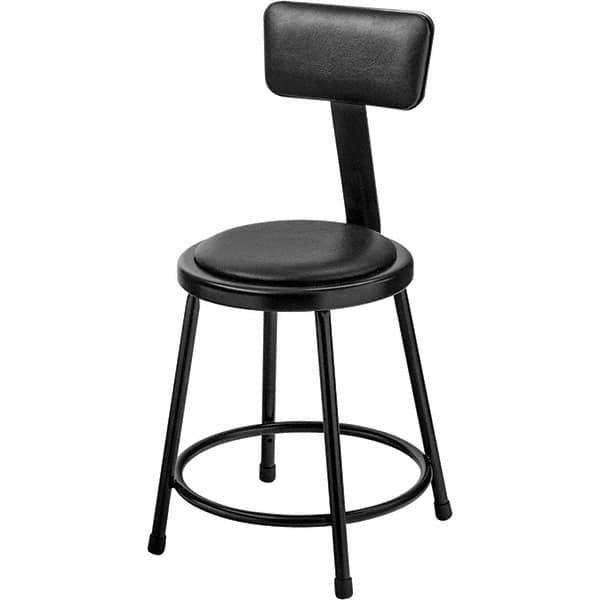 NPS - Stationary Stools Type: Fixed Height Stool w/Adjustable Height Back Base Type: Steel - All Tool & Supply