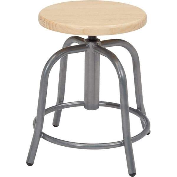 NPS - Swivel & Adjustable Stools Type: Adjustable Height Swivel Stool Base Type: Steel - All Tool & Supply