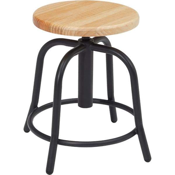 NPS - Swivel & Adjustable Stools Type: Adjustable Height Swivel Stool Base Type: Steel - All Tool & Supply