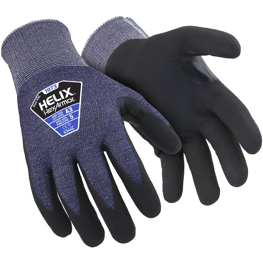 HexArmor - Cut & Puncture Resistant Gloves ANSI/ISEA Cut Resistance Level: A3 Coated Area: Palm & Fingers - All Tool & Supply