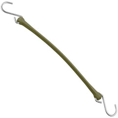 The Perfect Bungee - Heavy Duty Bungee Strap with Triangulated Galvanized S Hook - 18" OAL, Camo Green - All Tool & Supply