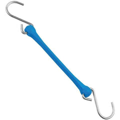 The Perfect Bungee - Heavy Duty Bungee Strap with Triangulated Galvanized S Hook - 12" OAL, Blue - All Tool & Supply