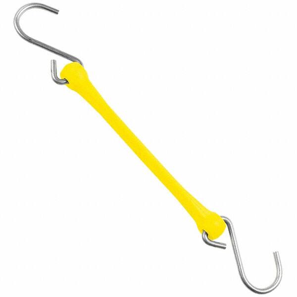 The Better Bungee - Stretch Tie Downs; Type: Heavy Duty Bungee Strap ; End Type: Triangulated Stainless S Hook ; Color: Yellow ; Fractional Overall Lengths: 36 - Exact Industrial Supply