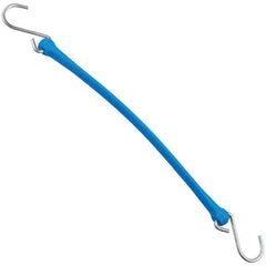 The Perfect Bungee - Heavy Duty Bungee Strap with Triangulated Galvanized S Hook - 18" OAL, Blue - All Tool & Supply