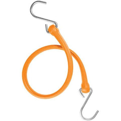 The Perfect Bungee - Heavy Duty Bungee Strap with Triangulated Galvanized S Hook - 24" OAL, Safety Orange - All Tool & Supply