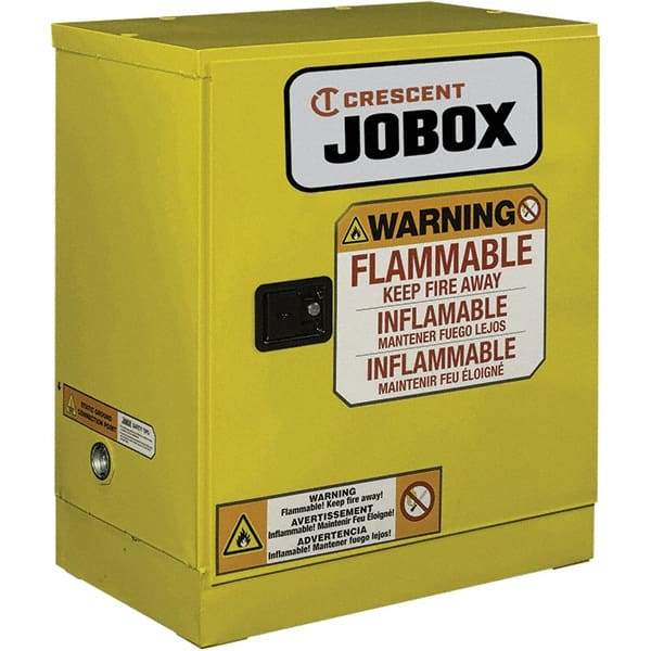 Jobox - Safety Cabinets   Hazardous Chemical Type: Flammable and Combustible Liquids    Color: Yellow - All Tool & Supply