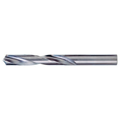 #41 Dia. × 0.096″ Shank × 1″ Flute Length × 2″ OAL, 118°, Bright, 2xD Flute, Round Solid Carbide Drill