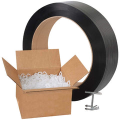 Value Collection - Strapping Kits Type: Polypropylene Strapping Kit Contents: 9000' of 1/2" Polypropylene; 1000 Plastic Buckles; Tensioner; Cutter - All Tool & Supply