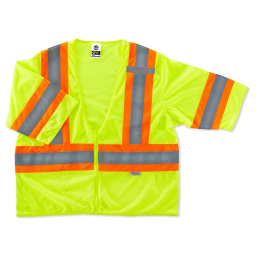 8330Z L/ XL Lime 2-Tone Vest Type R Class 3 - All Tool & Supply